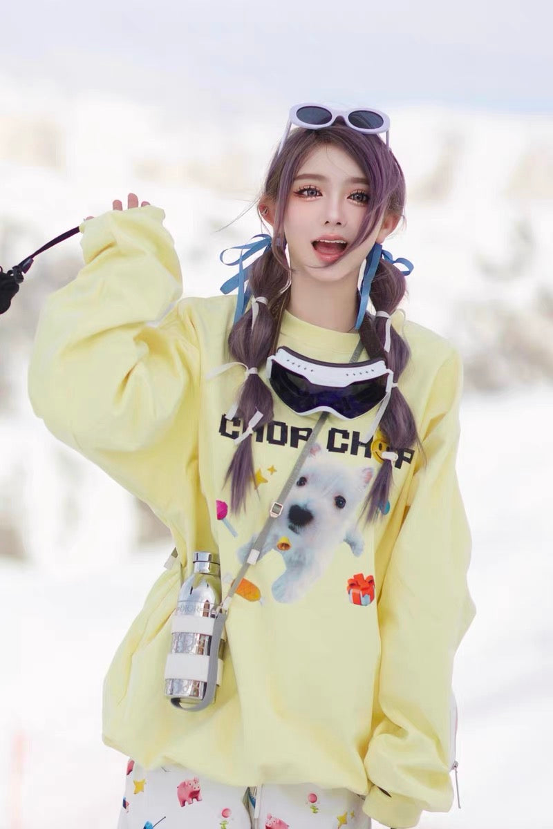Chopchop Cute Cartoon Animals 3 Colors Waterproof Hoodies
