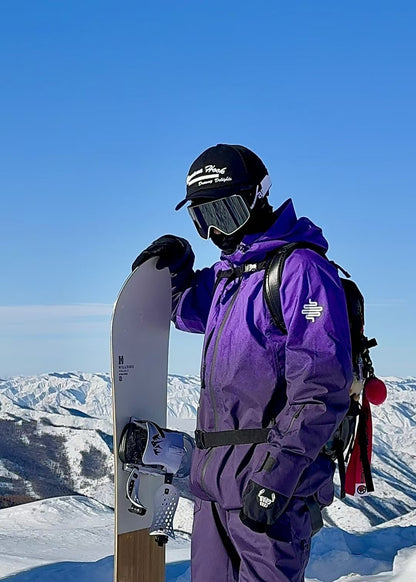 Litan Gradient Black&Purple Professional Snowboarding Jackets & Pants