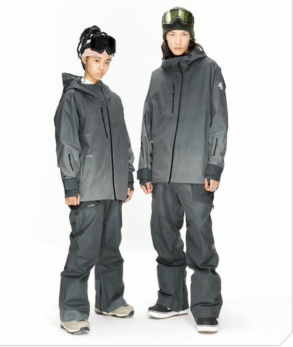 Litan Gradient Color Professional 2L Snowboarding Jacket & Pantji