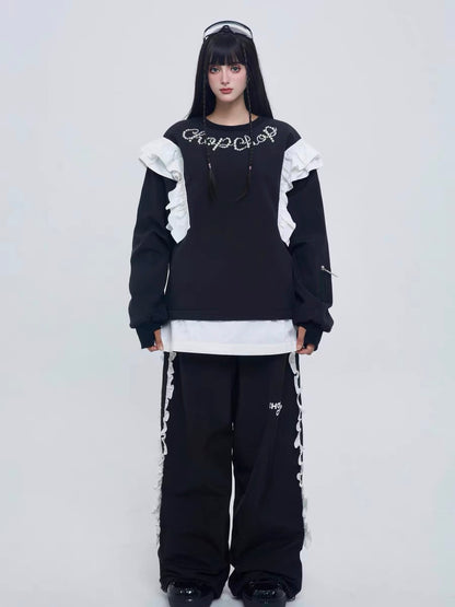 Chopchop Black Pearl Logo Waterproof Snowboarding Hoodie & Pant