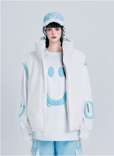 Chopchop Cute Smiling Waterproof Hoodie & Vest