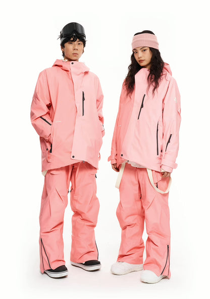 Litan Gradient Pink Professional 2L Snowboarding Jacket & Pant