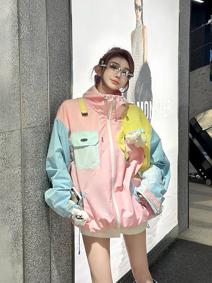 Chopchop Macaron Color Matching Snowboard Jacket & Pant