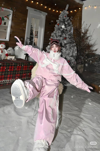 Chopchop Pink Lace 3L Snowboarding Jackets&Bibpants