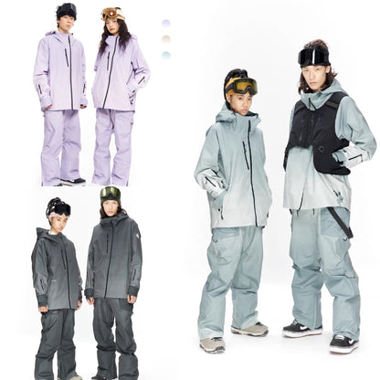 Litan Gradient Color Professional 2L Snowboarding Jacket & Pantji