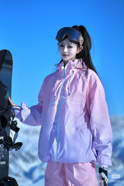 Chopchop Pink and Purple 3L Snowboarding Jacket & Pant