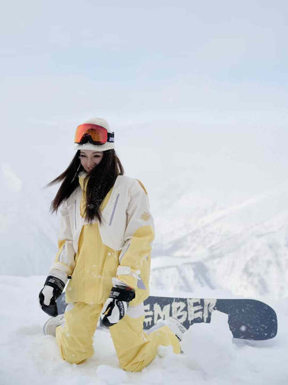 Litan Yellow 2L Professional Snowboarding Jacket & Pant