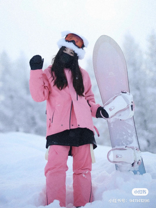 Litan Gradient Pink Professional 2L Snowboarding Jacket & Pant