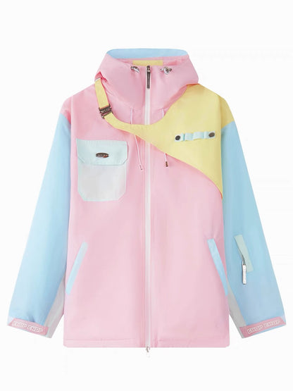 Chopchop Macaron Color Matching Snowboard Jacket & Pant