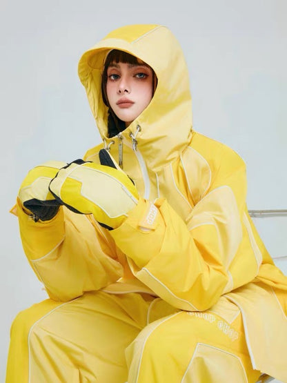 Chopchop Yellow Reflective Snowboarding Suit